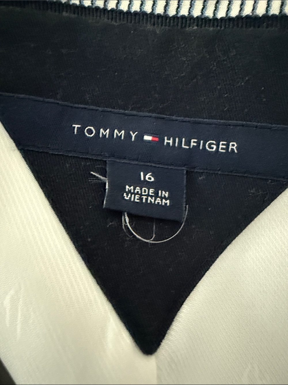 Tommy Hilfiger Blue and White Pinstripe Blazer - Picture 2 of 5